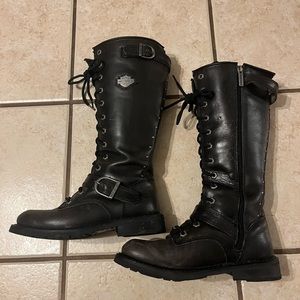 🚫 SOLD 🚫 Harley Davidson Knee High Lace Up Boots